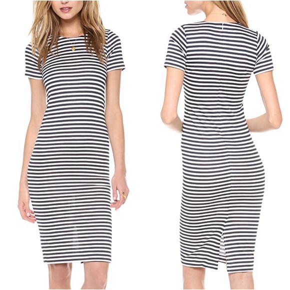 Harvey Faircloth Dresses & Skirts - Harvey Faircloth • Nautical Striped Pencil Dress